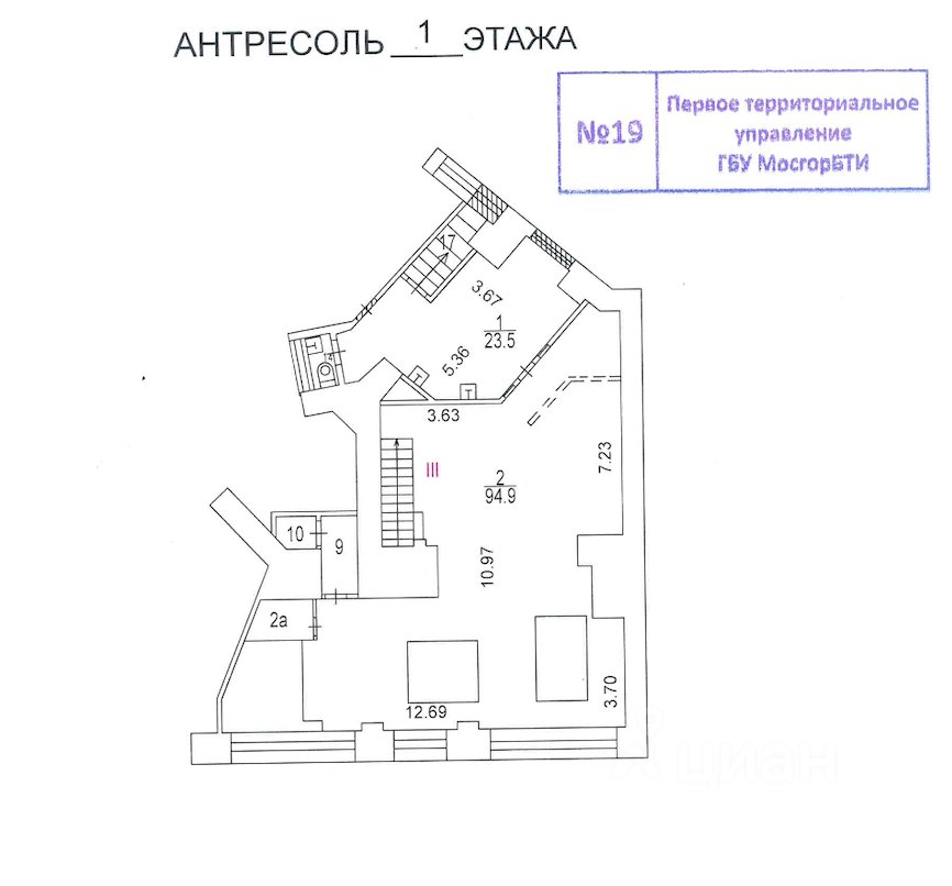 Торговая площадь, 210 м², Россия, Москва, Мясницкая улица, 24/7с1