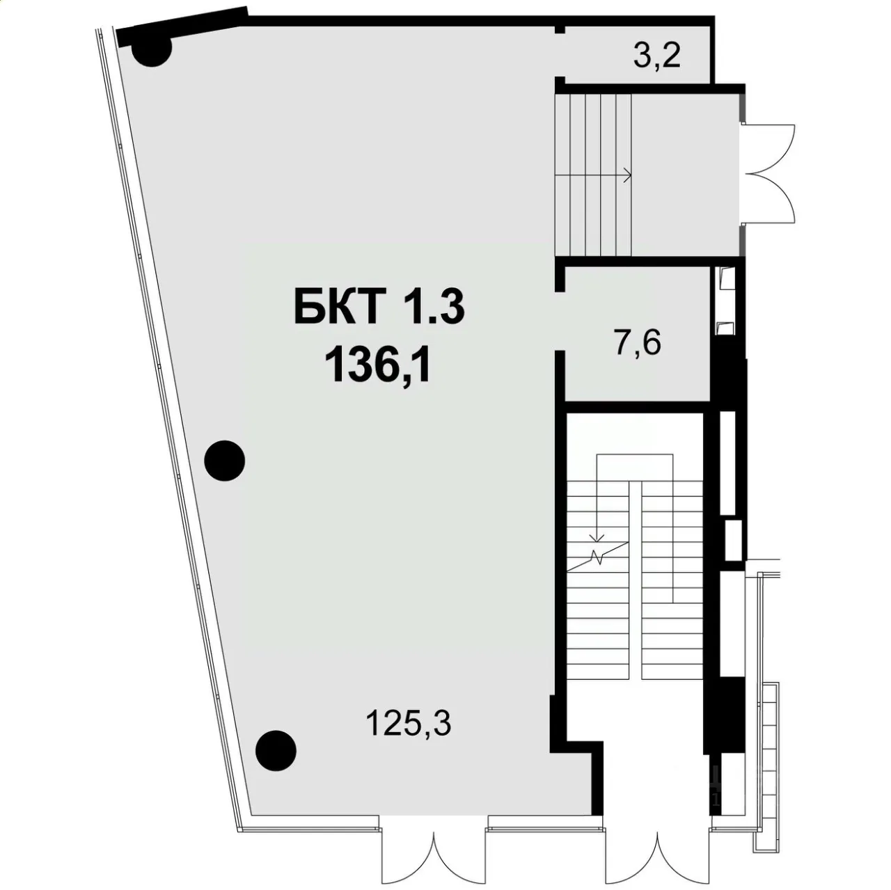 136.1 м², Москва, Шелепихинская набережная, 36стр3 — фото 3