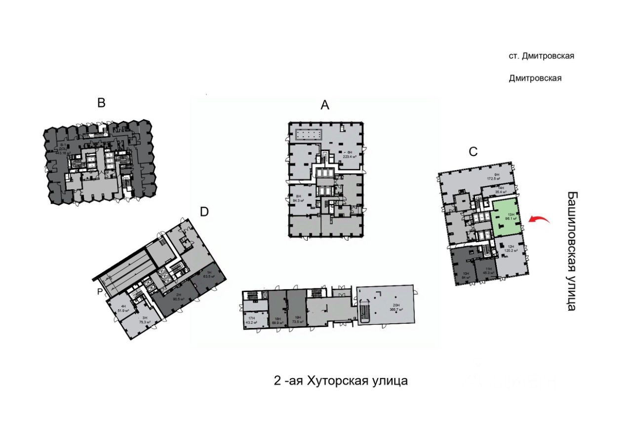 Торговая площадь, 96.1 м², Москва, 2-я Хуторская улица, 34 — фото 4